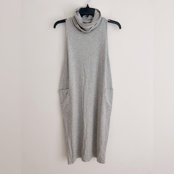Eileen Fisher Stretch Tencel Lyocell Knit Jumper Midi Sleeveless Dress Size XXS - Picture 4 of 9
